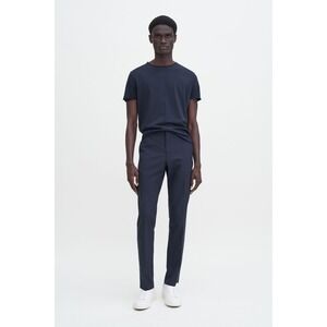 Filippa K‎ Liam wool trousers mens slim fit straight navy blue pants 50 US 32"